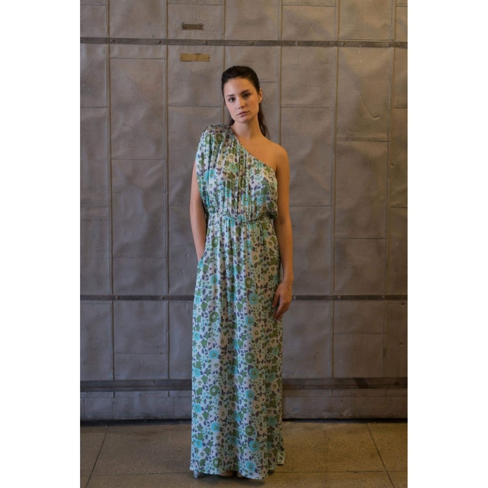 **Store CLOSING SALE** Tucker One Shoulder Maxi Dress Silk Dillon's